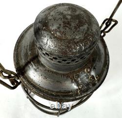 Norfolk Western Railway Antique Adlake Red Embossed Railroad Lantern Lamp NRWRY