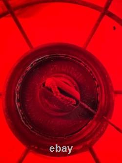 Norfolk Western Railway Antique Adlake Red Embossed Railroad Lantern Lamp NRWRY