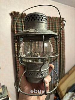 Norfolk & Western Railway Railroad Lantern with Clear Cast Globe