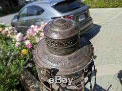 Northern Pacific R. R Signal Railroad Lantern Matching Cast Heavy Strike Eb Globe