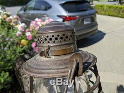 Northern Pacific R. R Signal Railroad Lantern Matching Cast Heavy Strike Eb Globe