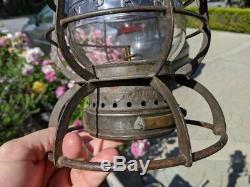 Northern Pacific R. R Signal Railroad Lantern Matching Cast Heavy Strike Eb Globe