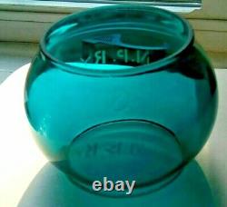 Northern Pacific Railroad Lantern with Blue N. P. Ry. Etched Globe