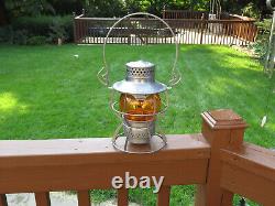 Nycs Amber Globe Dressel Railroad Lantern Looks Unused #1