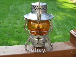 Nycs Amber Globe Dressel Railroad Lantern Looks Unused #1