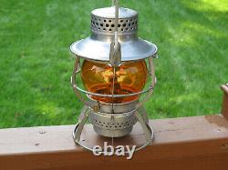 Nycs Amber Globe Dressel Railroad Lantern Looks Unused Super Nice Condition