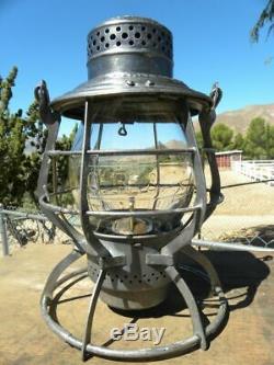 OREGON RAILROAD & NAVIGATION CO. RAILROAD LANTERN Clear Cast OR&N Globe