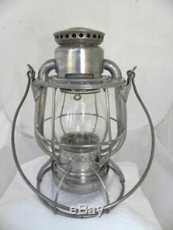 OREGON SHORT LINE RAILROAD LANTERN Clear Etched OSL Vesta Globe