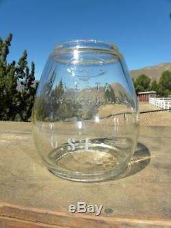 OREGON SHORT LINE RAILROAD LANTERN Clear Etched OSL Vesta Globe