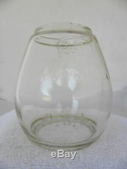 OREGON SHORT LINE RAILROAD LANTERN Clear Etched OSL Vesta Globe