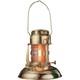 Oil Lamp 8 Tall Railroad Lantern with Brass Body and Glass Bulb Decorati