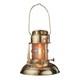Oil Lamp 8 Tall Railroad Lantern with Brass Body and Glass Bulb Decorati