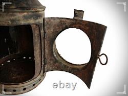 Old 14 Antique Train Railway Light Big Size Iron Lamp/Lantern Collectible India