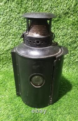 Old Adlake railway lamp patent 1907 train lantern London