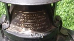 Old Adlake railway lamp patent 1907 train lantern London