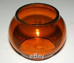 Old C&o Ry Railroad Lantern Globe, Orange Amber, Adlake Kero Cnx, Excellent