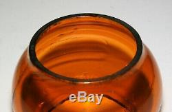 Old C&o Ry Railroad Lantern Globe, Orange Amber, Adlake Kero Cnx, Excellent