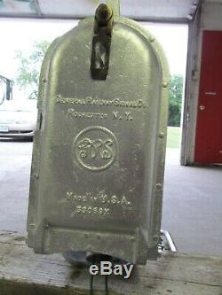 Old Railroad Searchlight Block Signal With Working Mech And Mast Restored