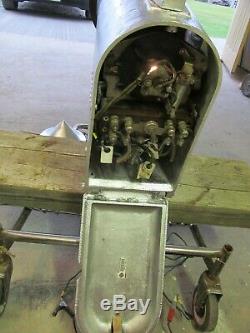 Old Railroad Searchlight Block Signal With Working Mech And Mast Restored