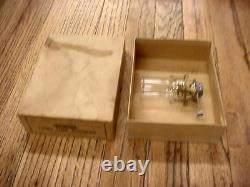 Old Railroad Switch Lamp Long Time Burner & Pyrex Chimney NOS Never Used In Box