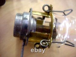 Old Railroad Switch Lamp Long Time Burner & Pyrex Chimney NOS Never Used In Box