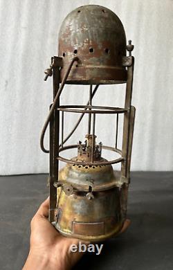 Old Vintage Lr-1 15 CIVIL War Period Signal Railway Train Oil Lantern /lamp