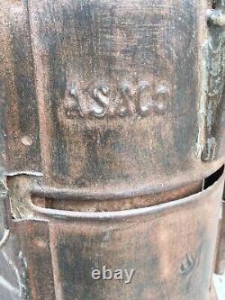 Old Vintage Rustic Iron AS & Co. Railway Kerosene Oil Lantern Lamp Rare