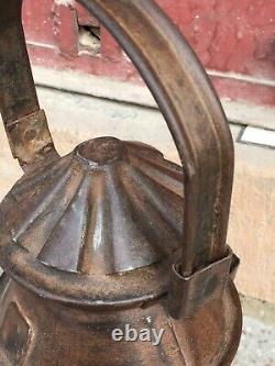 Old Vintage Rustic Iron AS & Co. Railway Kerosene Oil Lantern Lamp Rare