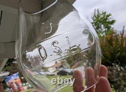 Oregon Short Line Tall Cast Globe Railroad Lantern Very Nice Complete/original