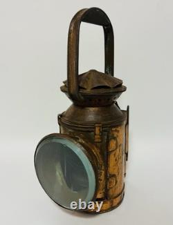 Original Antique SER South Eastern Railway Triple Aspect Signal Lamp Copperised