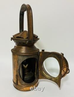 Original Antique SER South Eastern Railway Triple Aspect Signal Lamp Copperised