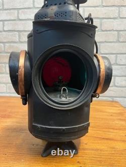 Original New York Central Adlake Non-Sweating Railroad Caboose Lantern 4-Way