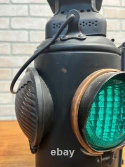 Original New York Central Adlake Non-Sweating Railroad Caboose Lantern 4-Way