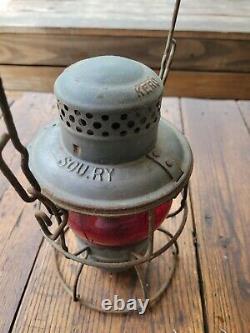 Original Sou. Ry Southern Railroad Lantern With Red Globe Marked Adlake Kero