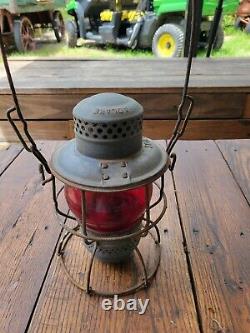 Original Sou. Ry Southern Railroad Lantern With Red Globe Marked Adlake Kero