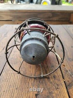 Original Sou. Ry Southern Railroad Lantern With Red Globe Marked Adlake Kero