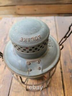 Original Sou. Ry Southern Railroad Lantern With Red Globe Marked Adlake Kero