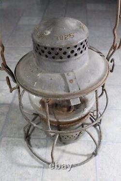 Original Vintage Atlantic Coast Line 1925 Armspear Railroad Lantern Clear Globe