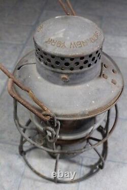 Original Vintage Atlantic Coast Line 1925 Armspear Railroad Lantern Clear Globe