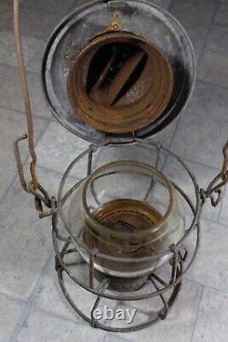 Original Vintage Atlantic Coast Line 1925 Armspear Railroad Lantern Clear Globe