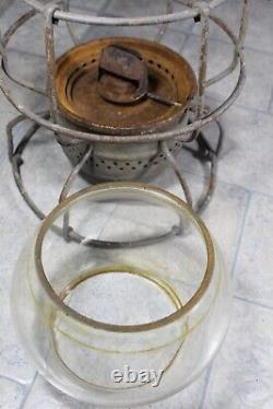 Original Vintage Atlantic Coast Line 1925 Armspear Railroad Lantern Clear Globe