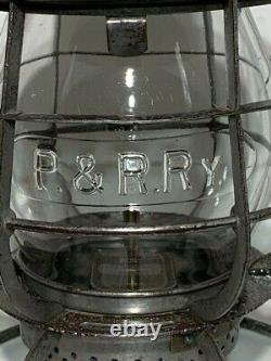 P & R Ry (philadelphia & Reading) Armspear Tall Globe Railroad Lantern