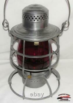 P&RRy- Philadelphia & Reading Railway 1913 Armspear Lantern with6 Red Cast Globe