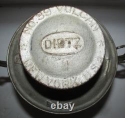 PENNSYLVANIA SYSTEM Dietz 39 Vulcan Railroad Lantern w 5 3/8 Red Cast PS Globe