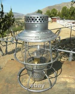 PERE MARQUETTE RAILROAD LANTERN Clear Lantern Globe