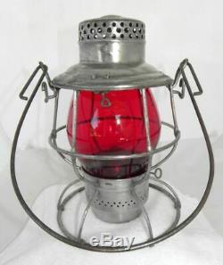 PERE MARQUETTE RAILROAD LANTERN Red Lantern Globe