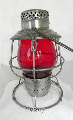 PERE MARQUETTE RAILROAD LANTERN Red Lantern Globe