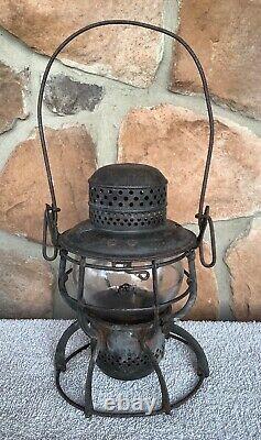 PRR 1925Railroad Lantern withPRR Etched Globe/1925 Brass Burner-fully functional