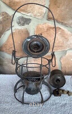 PRR 1925Railroad Lantern withPRR Etched Globe/1925 Brass Burner-fully functional