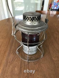 PRR Handlan Pennsylvania Railroad Red Globew Signal Lantern